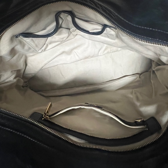 Tory Burch large stitch T tote black - Picture 8 of 9